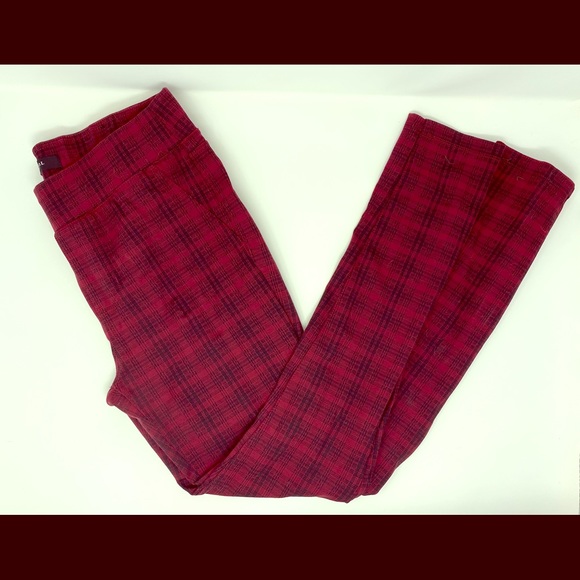 Liverpool Jeans Company Pants - Red and black plaid leggings